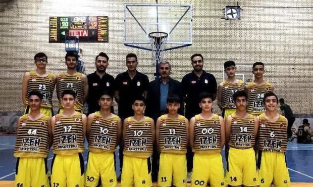 صدر نشینی تیم بسکتبال نوجوانان هیأت بسکتبال ایذه در گروه ج مسابقات لیگ نوجوانان بسکتبال استان خوزستان