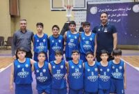 صدرنشینی تیم خانه بسکتبال ایذه در لیگ برتر نونهالان استان خوزستان 