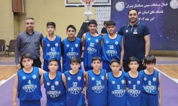 صدرنشینی تیم خانه بسکتبال ایذه در لیگ برتر نونهالان استان خوزستان صدرنشینی تیم خانه بسکتبال ایذه در لیگ برتر نونهالان استان خوزستان